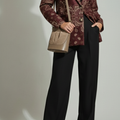 Giacca bordeaux con fantasia paisley