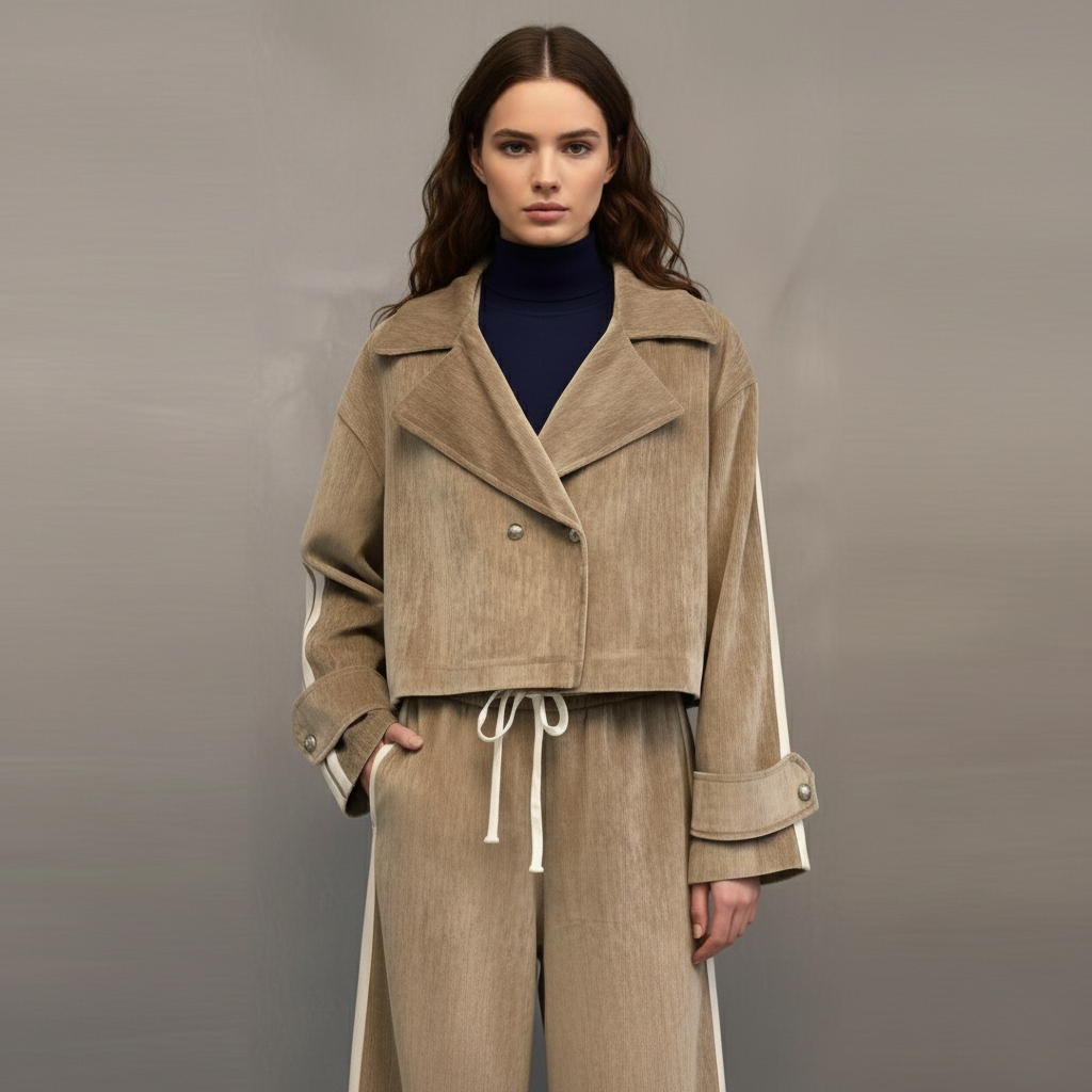 Completo giacca e pantalone casual in viscosa